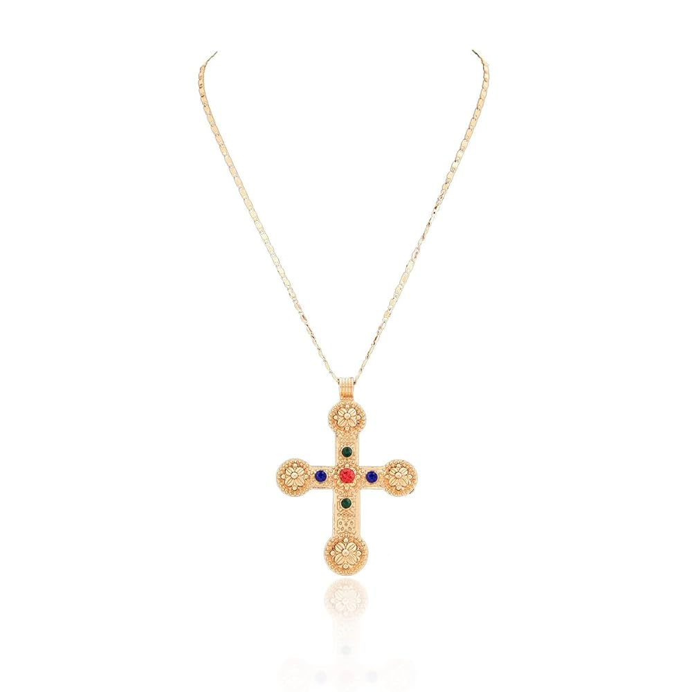 Amazon.com: Shiny Cross Pendant Necklace for Women Fashion